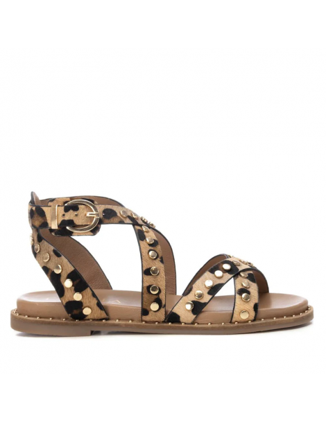 Sandalia mujer Carmela piel animal print